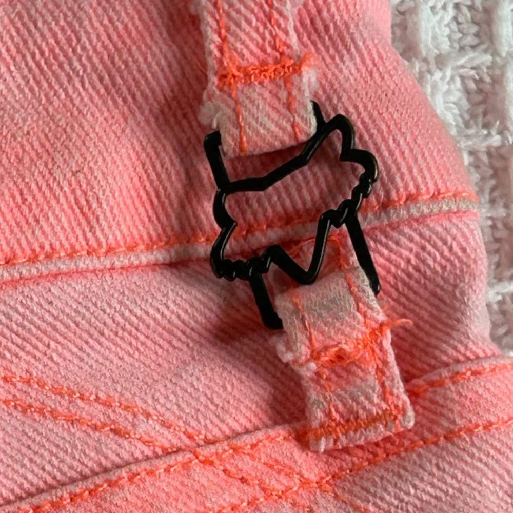 Fox Neon Coral Denim Shorts